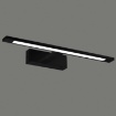 Immagine di Applique Lineare Nera Specchio Bagno Menorca Led 4000k IP44 ACB