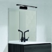Immagine di Applique Lineare Da Specchio 45cm Menorca Nero Led CCT IP44 ACB