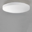 Immagine di Plafoniera Vetro Bianco Per Bagno Moon 35 cm Led 24w Switch IP44 ACB