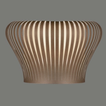 Immagine di Applique Parete Nanok Listelli Marrone L30 cm ACB