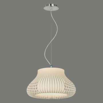 Immagine di Sospensione Cucina Nanok Paralume Listelli Beige Ø36 cm ACB