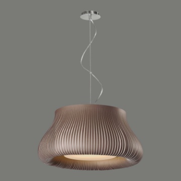 Immagine di Lampada a Sospensione Nanok 3xE27 Listelli Marroni Ø60 cm ACB