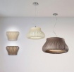 Immagine di Lampada a Sospensione Nanok 3xE27 Listelli Marroni Ø60 cm ACB