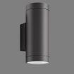 Immagine di Applique per Esterno IP65 Cilindro Grigio Antracite Biemissione E27 ACB