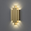 Immagine di Applique Oro Cannettato Luce Decorativa Parete Led 3000k Robin ACB