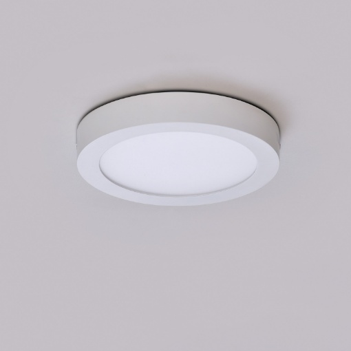 Immagine di Piccola Plafoniera Sky Spot Led 12w 3000k o 4000k Cerchio Bianco Ø12 cm ACB