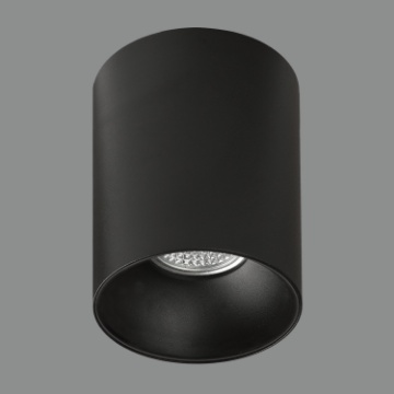 Immagine di Faretto Cilindrico Nero da Soffitto Soul Spot Fisso GU10 ACB