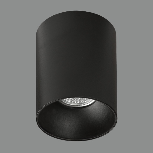 Immagine di Faretto Cilindrico Nero da Soffitto Soul Spot Fisso GU10 ACB