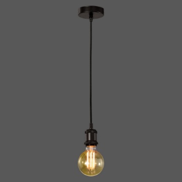 Immagine di Sospensione Vintage Pendel Nero Tana Portalampada E27 Ø10 cm ACB