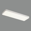 Immagine di Grande Plafoniera Rettangolare 120x30 Bianca Turin Led 68w CCT ACB