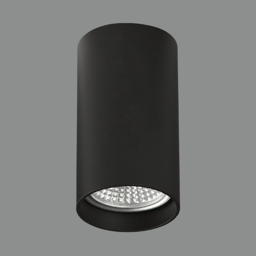 Immagine di Plafone Faretto Fisso da Soffitto Cilindro Zoom Nero GU10 Ø5,6 cm ACB