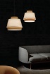 Immagine di Lampadario Aspen Grande Paralume Sabbia Bianco 60 cm ACB
