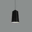 Immagine di Piccola Sospensione 1xE27 Cono Nero Bali Ø12 cm ACB