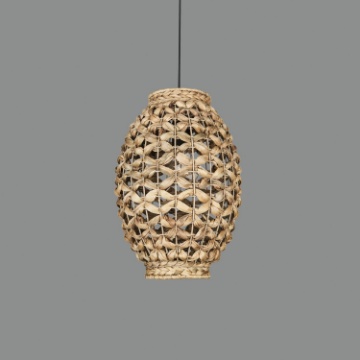Immagine di Sospensione Vintage Coimbra Fribra Naturale Ø23 cm ACB
