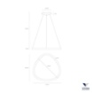 Immagine di Sospensione Lifering Sabbia Led 48w 3000k 4000k Dimmerabile Vivida