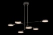 Immagine di Lampadario Moderno Nero Dischi Orientabili Led 38w 3000k Fad Maytoni