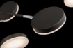 Immagine di Lampadario Moderno Nero Dischi Orientabili Led 38w 3000k Fad Maytoni