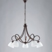 Immagine di Lampadario Ruggine Dallas Ferro Battuto 5 Luci Be Light