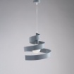 Immagine di Lampada a Sospensione Vortice Grigio Per Cameretta Helix Be Light