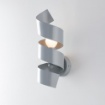 Immagine di Applique Da Parete Design Ricciolo Grigio Helix Be Light