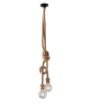 Immagine di Sospensione Vintage Corda Intrecciata 2 Luci Rope S2 Fan Europe