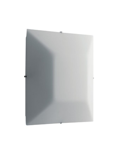 Immagine di Plafoniera Vetro Quadrato Bianco 25x25 Osiride Fan Europe