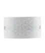 Immagine di Applique In Vetro Curvo Bianco Con Decoro Graniglia Stella 2xE27 Esagram Fan Europe