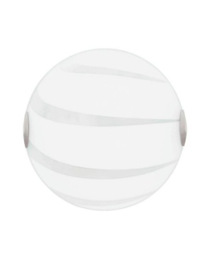 Immagine di Plafoniera Vetro Bianco Decoro Satinato Cri PL30 Fan Europe
