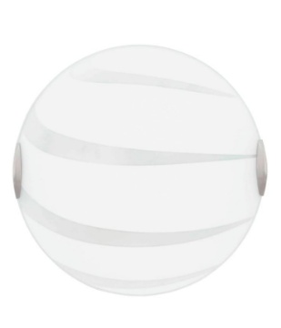 Immagine di Plafoniera Tonda Vetro Bianco Satinato 50 cm Cri Fan Europe
