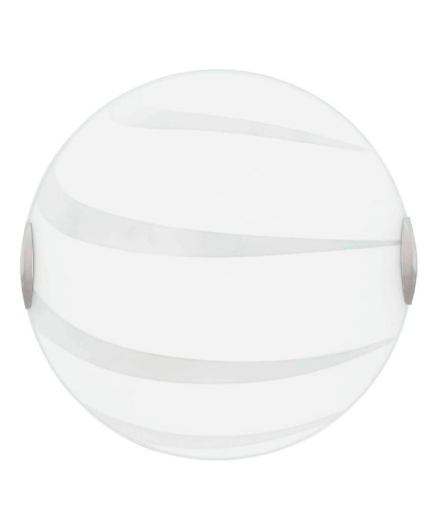 Immagine di Plafoniera Tonda Vetro Bianco Satinato 50 cm Cri Fan Europe