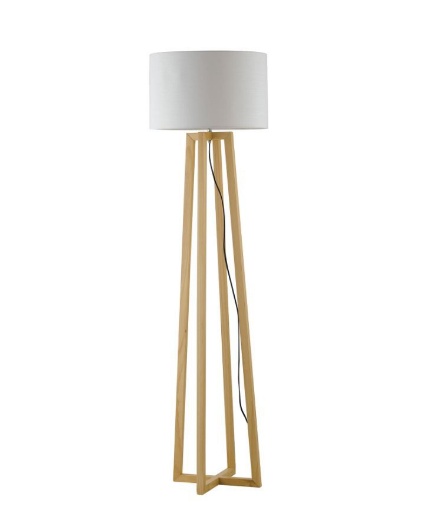 Immagine di Piantana Per Soggiorno Stile Nordico Legno Naturale Berry Fan Europe