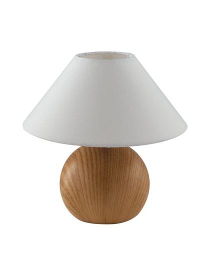 Immagine di Lampada Abatjour Ceramica Effetto Legno Pino Fan Europe