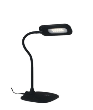 Immagine di Lampada Da Scrivania Nera Flessibile Led Dimmerabile Darwin Fan Europe