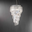 Immagine di Lampadario Cristalli A Cascata Elegante Per Salone 10 Luci Alexander Ondaluce