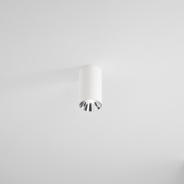 Immagine di Faretto Da Soffitto Cilindro Bianco Interno Cromo Led GU10 Isyluce 752
