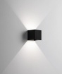 Immagine di Lampada Da Parete Cubo Nero Led 10w 3000k Biemissione Kubie IP20 Isyluce 950B