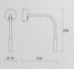 Immagine di Applique Per Comodino Orientabile Led 3000k Braccio Flessibile B-Light Isyluce