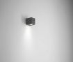 Immagine di Applique Cubo GU10 Da Esterno Moderna Antracite Capri Isyluce 539