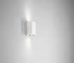 Immagine di Applique Moderna Prisma Bianco Luce Sopra e Sotto Da Esterno IP54 Ischia Isyluce 540