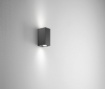 Immagine di Applique Esterno Parallelepipedo Biemissione Led GU10 Ischia Antracite Isyluce 541