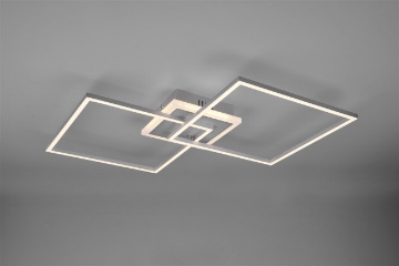 Immagine di Plafoniera Arribo Doppio Quadrato Led Switch Dimmer Rgbw Alluminio Trio Lighting