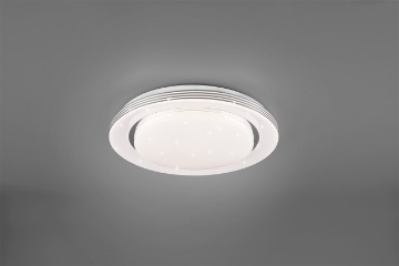 Immagine di Lampada Da Soffitto Moderna Atria Led 16w Dimmer Effetto Stelle Bianco Trio Lighting