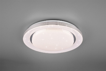 Immagine di Plafoniera Disco Moderna Atria Led 21w Dimmer Effetto Stelle Bianco Trio Lighting