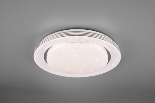 Immagine di Plafoniera Disco Moderna Atria Led 21w Dimmer Effetto Stelle Bianco Trio Lighting