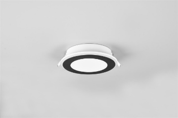 Immagine di Faretto Nero Incasso Aura Led 10w 3000k 14cm Doppia Illuminazione Trio