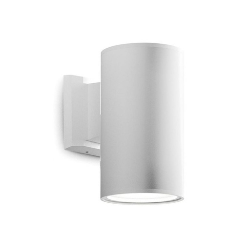 Immagine di Applique Cilindro Da Esterno E27 Amon Bianco GES1004 Gea Led