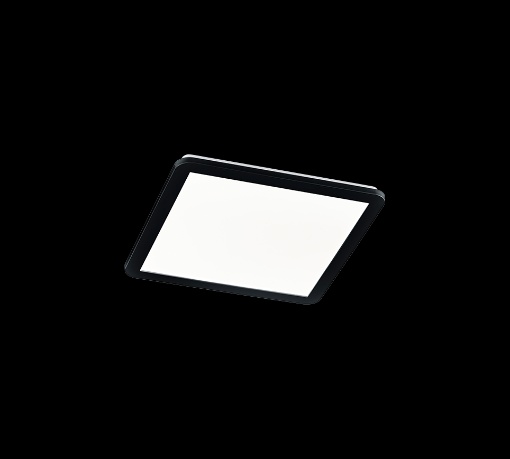 Immagine di Plafoniera Quadrata Bordo Nero Camilla IP44 Led Switch Dimmer Trio Lighting