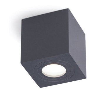 Immagine di Faretto Cubo Da Soffitto Esterno GU10 Sulis Antracite GES1071 Gea Led