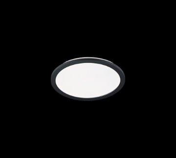 Immagine di Plafoniera Bagno Rotonda Led Switch Dimmer Camilla Bordo Nero IP44 Trio Lighting