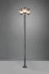Immagine di Palo Alto da Giardino Cavado 3xE27 Alluminio Antracite IP44 Trio Lighting